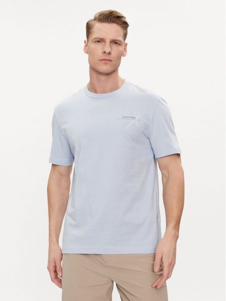 Koszulka Calvin Klein niebieska