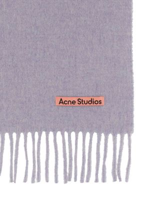 Bufanda de lana Acne Studios azul