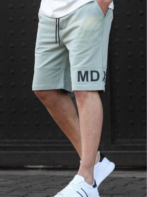 Bermuda kratke hlače s printom Madmext zelena
