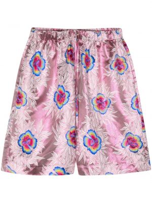 Kratke hlače s cvjetnim printom Edward Crutchley ružičasta