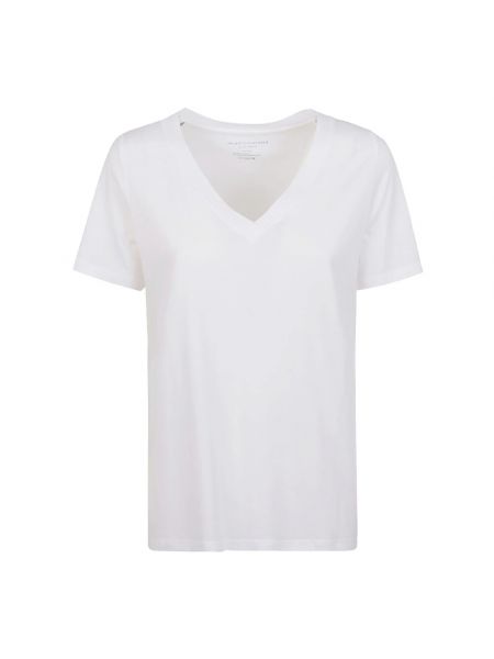 Koszulka z lyocellu Majestic Filatures biała