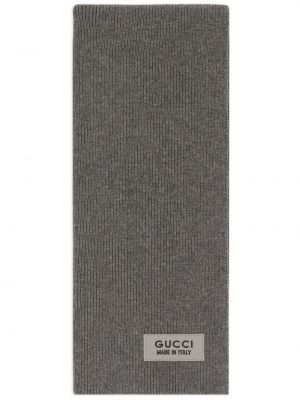Vlnený šál Gucci sivá