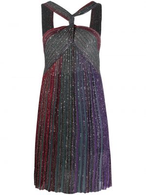 Pailletten cocktailkleid Missoni blau