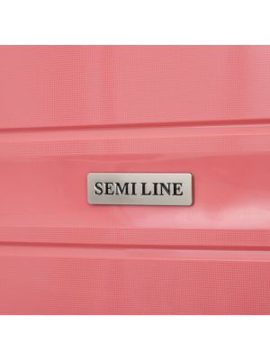 Walizka Semi Line różowa