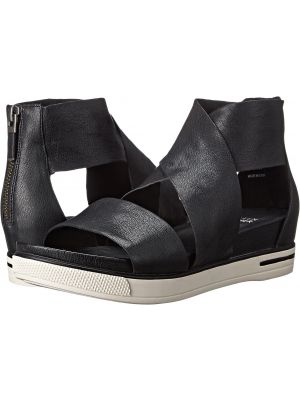Спортивные кожаные сандалии Eileen Fisher черные