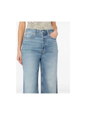 Jeansy relaxed fit Frame niebieskie