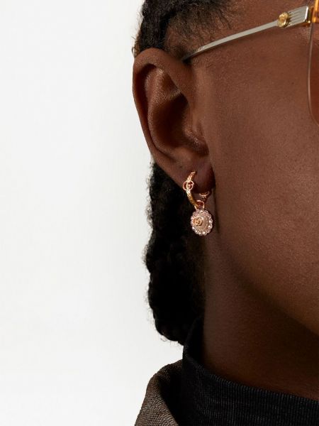 Boucles d'oreilles à imprimé à boucle en cristal Gucci
