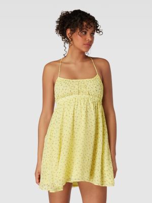 Sukienka mini z nadrukiem Review Female żółta