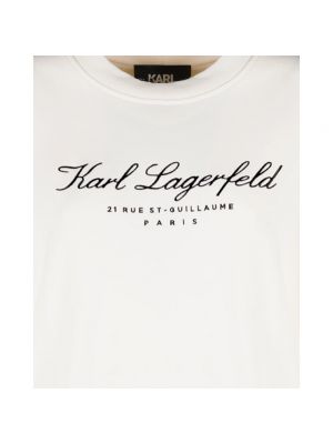 Bluza z kapturem Karl Lagerfeld biała