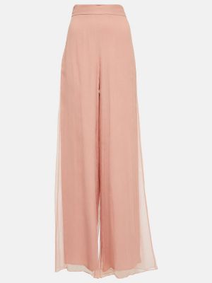 Pantaloni baggy Max Mara rosa