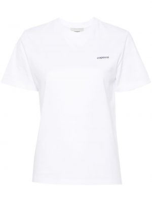 Βαμβακερή μπλούζα με σχέδιο Coperni λευκό