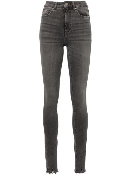 Jeans skinny taille haute Boss gris