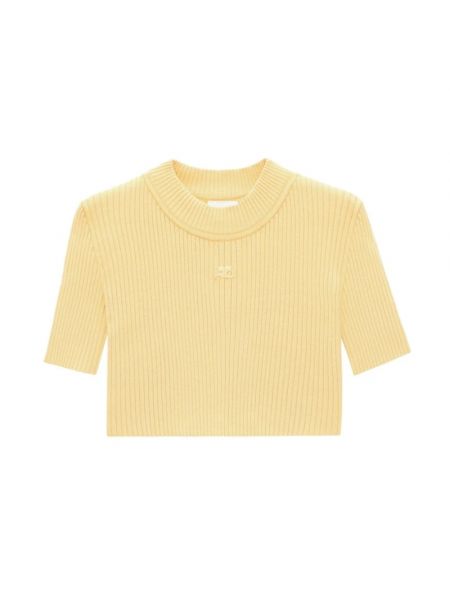 Żółta koszulka Courreges