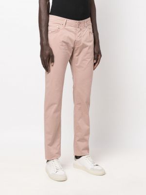 Rovné kalhoty Jacob Cohen růžové