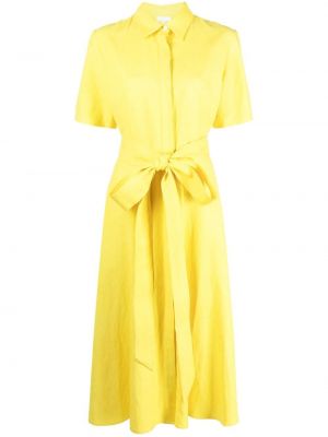 Šaty s límečkem s mašlí P.a.r.o.s.h. žluté
