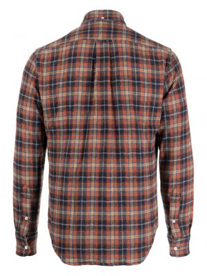 Raštuota pledinė medvilninė marškiniai Gitman Vintage