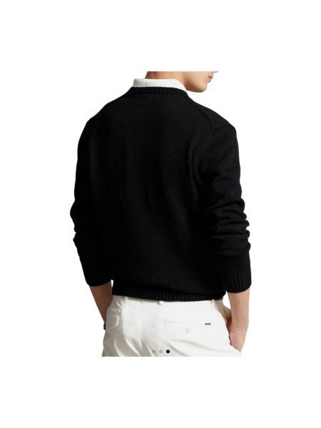 Jersey de algodón de tela jersey Ralph Lauren negro