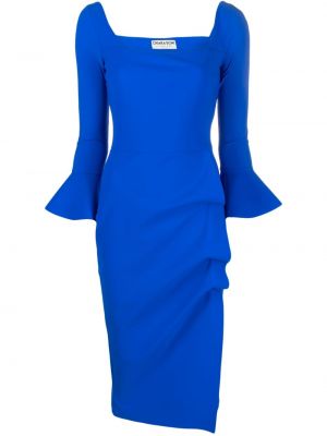 Drapírozott midi ruha Chiara Boni La Petite Robe kék