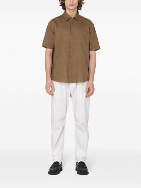 Bavlněné rovné kalhoty John Elliott khaki