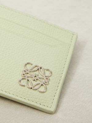 Kožená peňaženka Loewe zelená