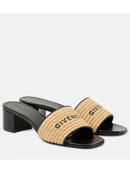 Broderade mules Givenchy svart