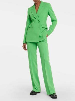 Pantalones de lana Gabriela Hearst verde