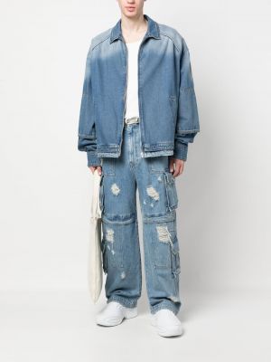 Jeansjacke mit reißverschluss Juun.j blau