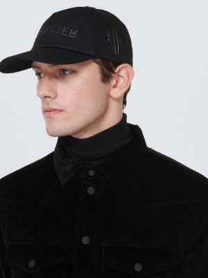 Medvilninis kepurė su snapeliu Moncler Grenoble juoda