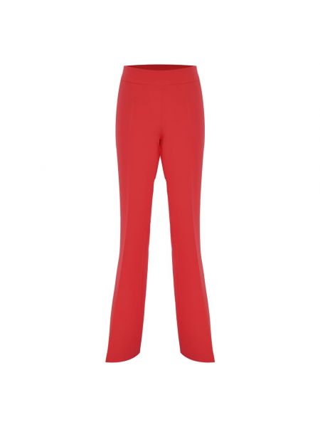 Czerwone proste spodnie Kocca