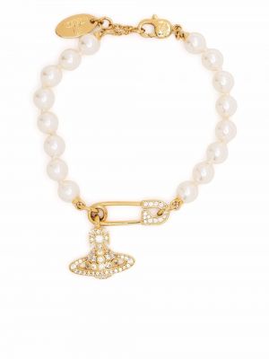 Bracelet avec perles Vivienne Westwood blanc