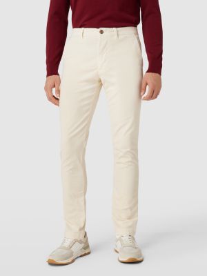 Spodnie sztruksowe Tommy Hilfiger białe