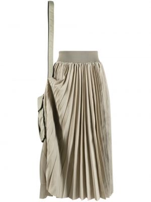 Plisovaná puzdrová sukňa Sacai