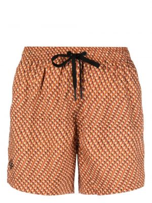 Shorts mit print Tagliatore orange