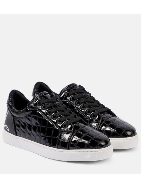 Læder sneakers Christian Louboutin sort