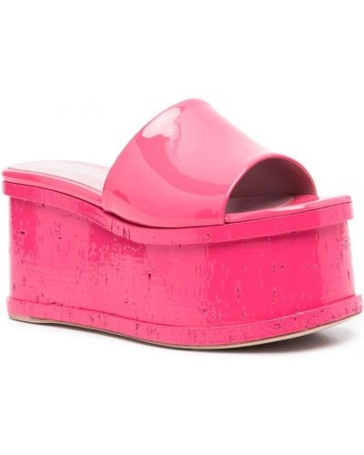 Leder sandale Haus Of Honey pink