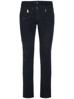 Bomull stretch jeans Dsquared2 svart