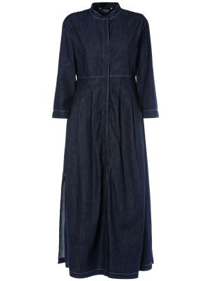 Robe mi-longue en coton 's Max Mara bleu