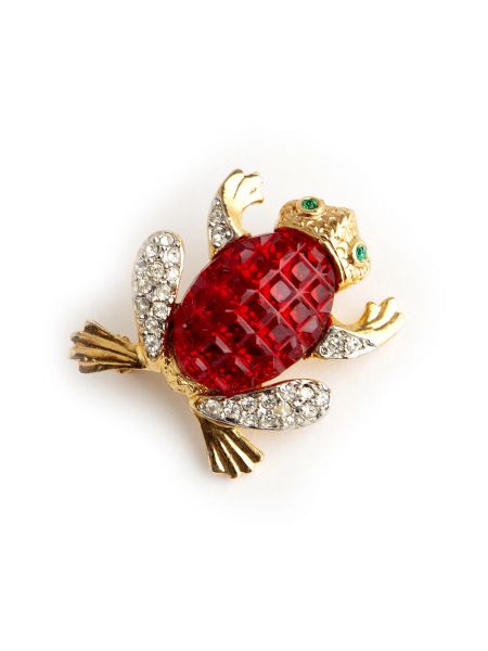 Broche Kenneth Jay Lane Pre-owned jaune