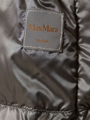 Oboustranná prošívaná vesta s kapucí Max Mara šedá