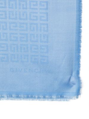 Žakárový šál Givenchy modrý