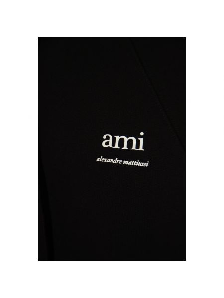 Bluza z kapturem Ami Paris czarna