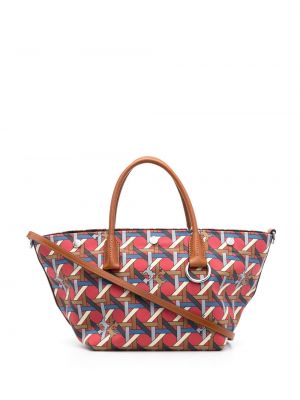 Shopper handtasche mit print Tory Burch rot