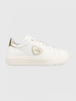 Love Moschino bőr sportcipő Sneakerd Bold 40 , JA15384G1G - fehér