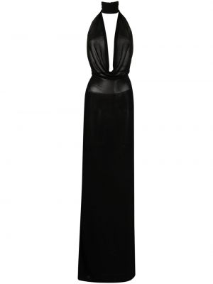 Прозрачна вечерна рокля Aya Muse черно