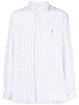 Kokvilnas siļķes rakstu svītrainas krekls Polo Ralph Lauren