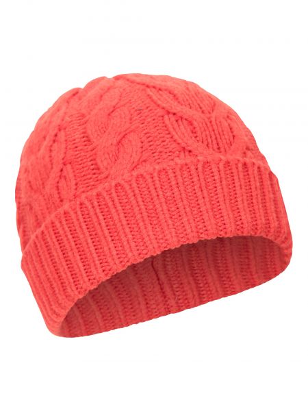 Dzianinowa czapka Mountain Warehouse czerwona