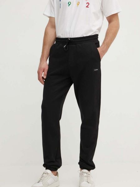 Spodnie 3/4 bawełniane Karl Lagerfeld czarne