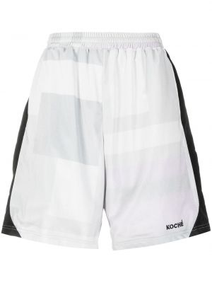 Brodert bermudashorts Koché grå