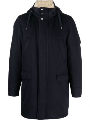 Parka s kapuco Herno modra