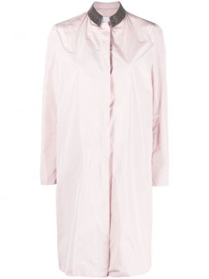 Oversized παλτό με χάντρες Fabiana Filippi ροζ